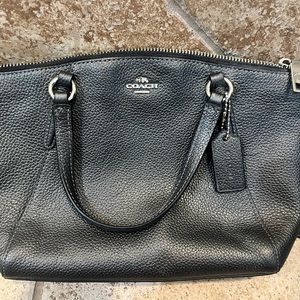 Dark Silver Coach Crossbody Purse